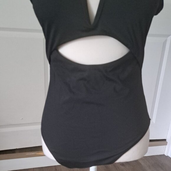 Meyeeka One Piece Tummy Control V neck High Cut Swimsuit XL NWT - Picture 3 of 8